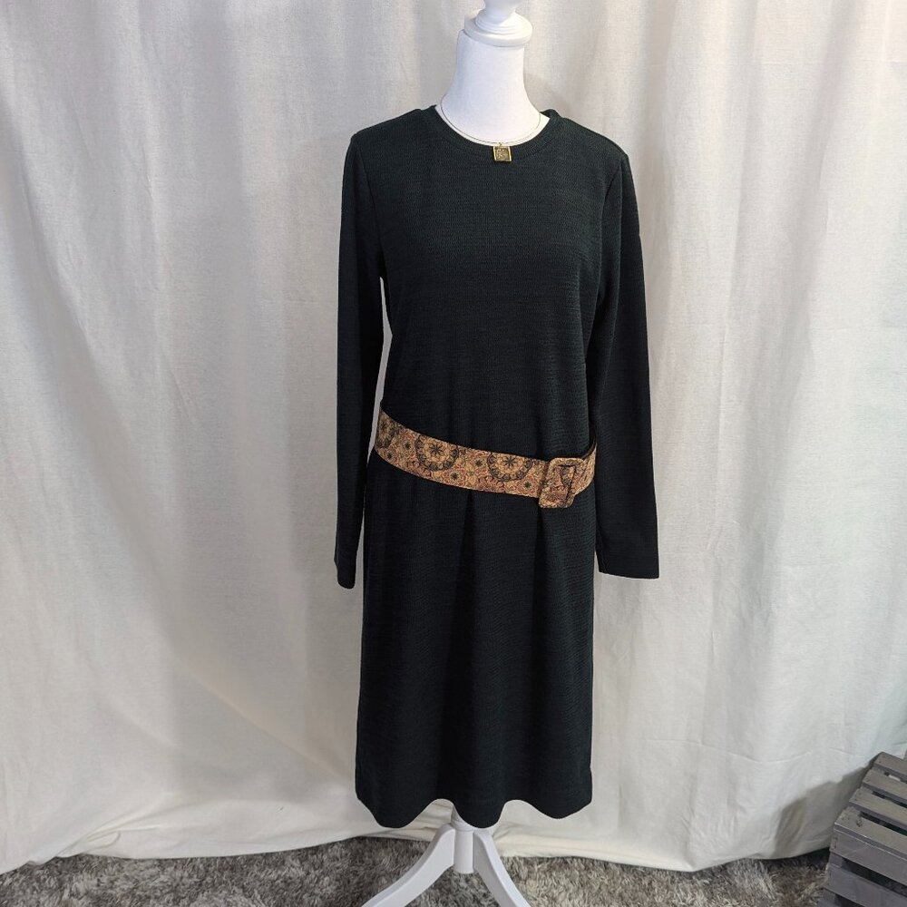 Alex Marie Size Small Dark Green Sweater(ish) Dress